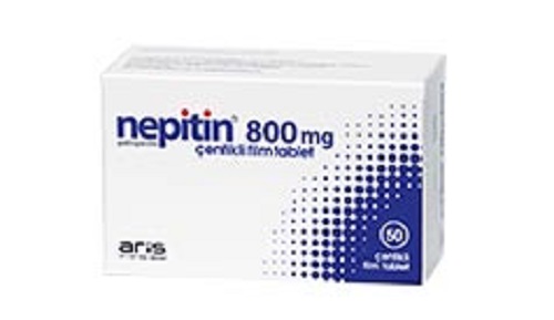 NEPITIN 800 mg 50 çentikli tablet kutusunun resmi
