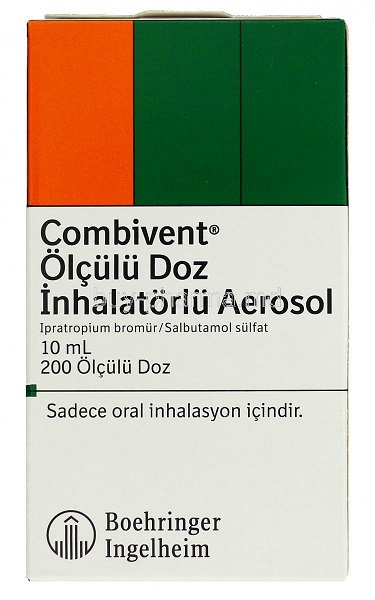 COMBIVENT ölçülü doz inhalatorlü aerosol 10 ml kutusunun resmi