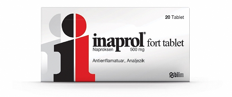 INAPROL FORT 500 mg 20 tablet kutusunun resmi