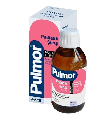 PULMOR pediatrik 15 mg 150 ml şurup kutusunun resmi
