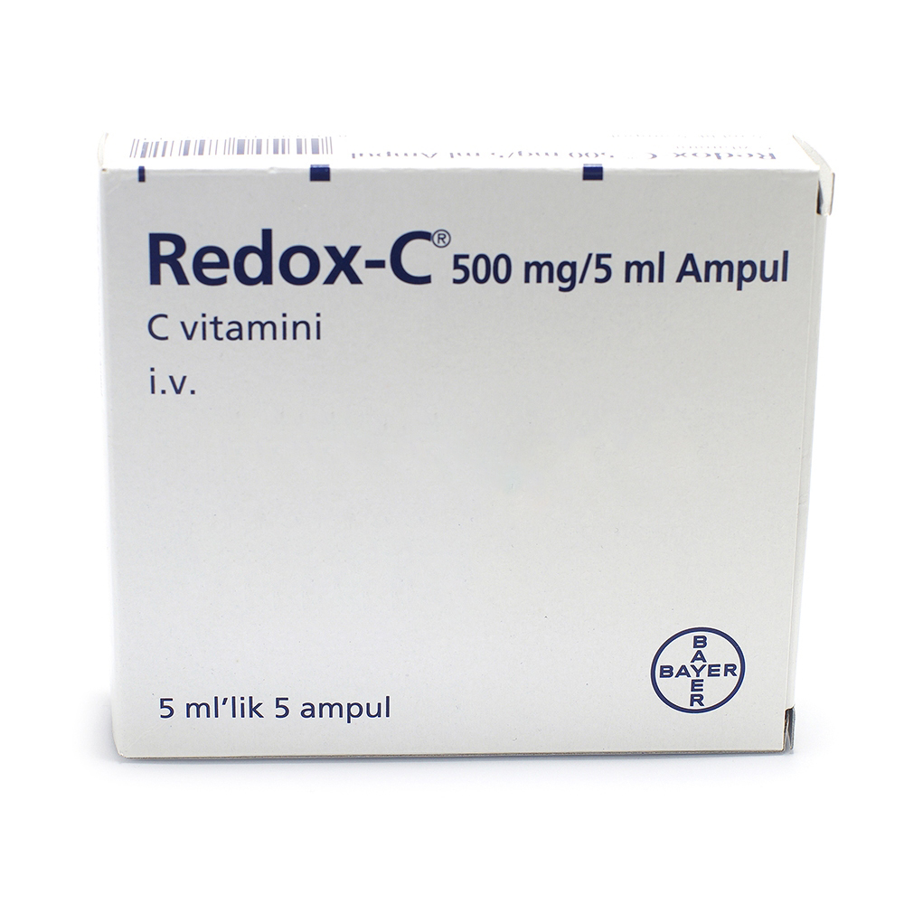REDOX-C ampül 500 mg/5 ml kutusunun resmi