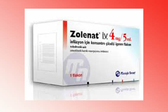 ZOLENAT 4 mg/5 ml IV infüzyon için konsantre çözelti içeren flakon kutusunun resmi