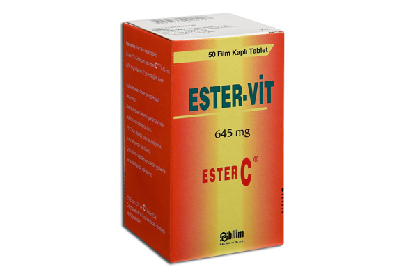 ESTER-VIT 500 mg 50 tablet kutusunun resmi