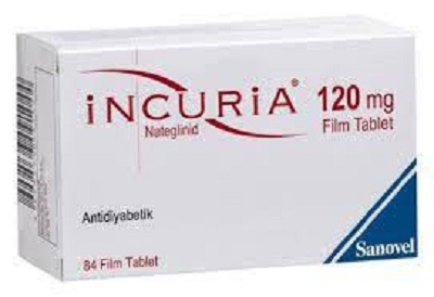 INCURIA 120 mg 84 tablet kutusunun resmi