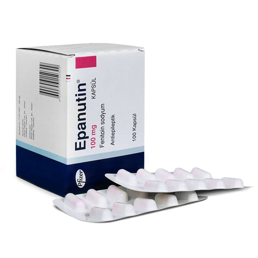 EPANUTIN 100 mg 100 kapsül kutusunun resmi