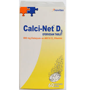 CALCI-NET D3 60 efervesan tablet kutusunun resmi