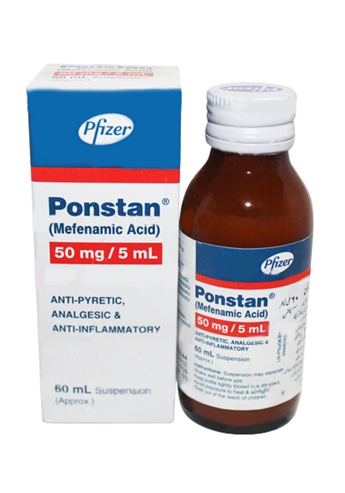 PONSTAN 50 mg/ 5ml 125 ml şurup kutusunun resmi