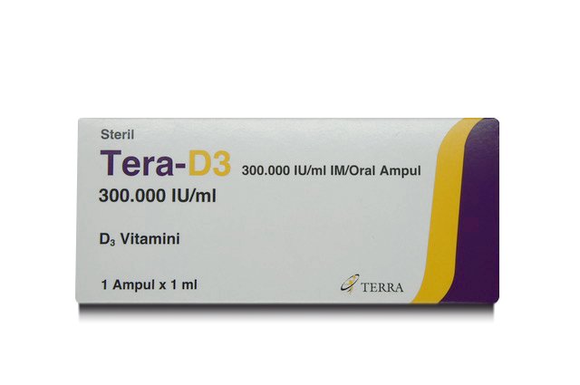 TERA-D3 300000 IU/ml IM/ORAL ampül (50 adet) kutusunun resmi