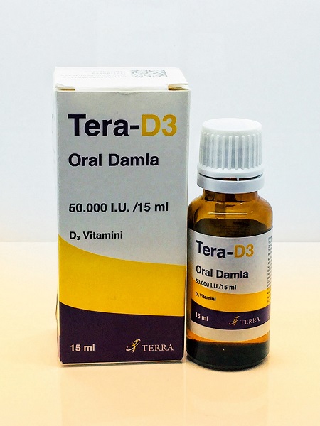 TERA-D3 oral damla kutusunun resmi