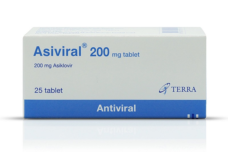 ASIVIRAL 200 mg 25 tablet kutusunun resmi