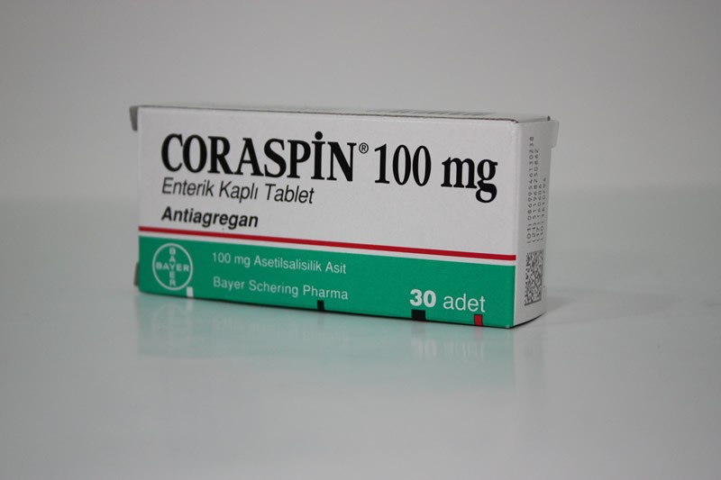 CORASPIN 100 mg 30 tablet kutusunun resmi