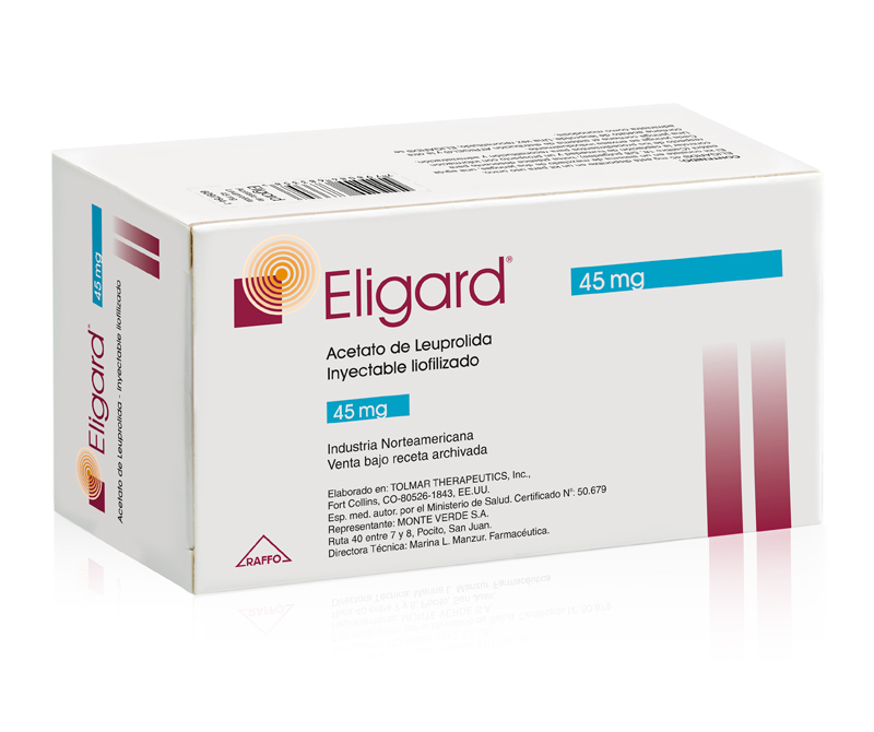 ELIGARD 45 mg enj. çöz. için S.C. toz içeren şırınga ve çöz. içeren şırınga kutusunun resmi