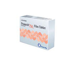 PROXACIN 750 mg 14 film tablet kutusunun resmi