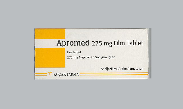 APROMED 275 mg 10 tablet kutusunun resmi