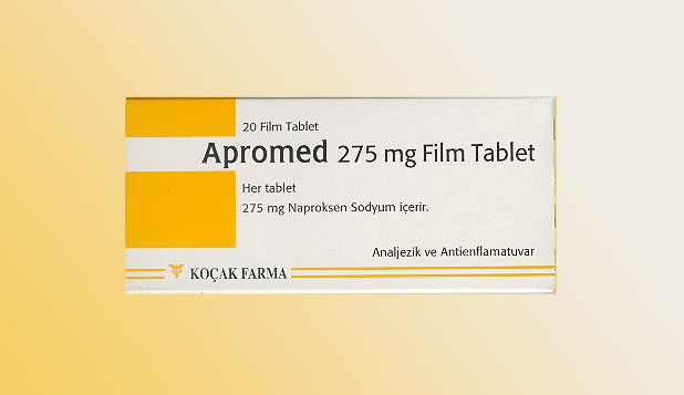 APROMED 275 mg 20 tablet kutusunun resmi