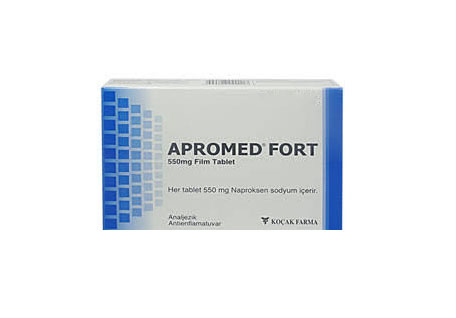 APROMED FORT 550 mg 10 film tablet kutusunun resmi