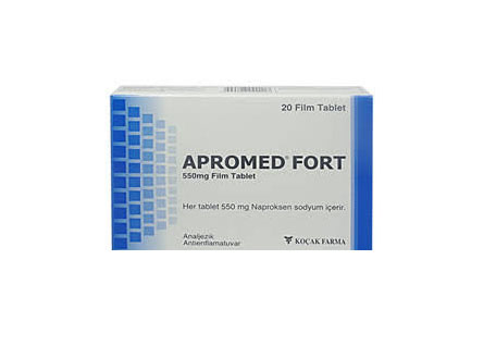 APROMED FORT 550 mg 20 film tablet kutusunun resmi