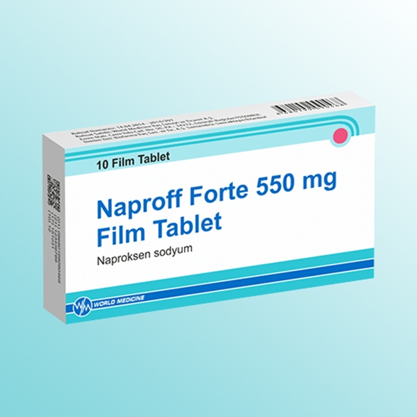 NAPROFF FORTE 550 mg 10 tablet  kutusunun resmi