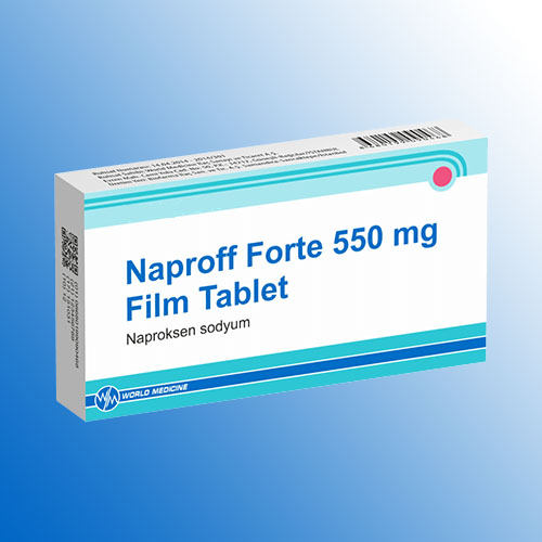 NAPROFF FORTE 550 mg 20 tablet  kutusunun resmi
