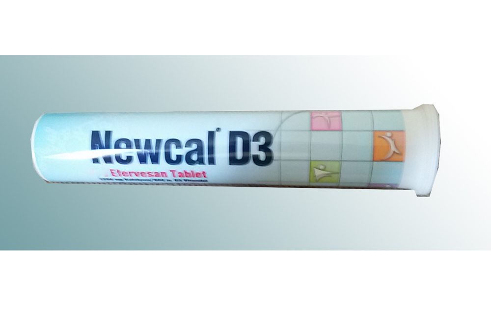 NEWCAL D3 30 efervesan tablet kutusunun resmi
