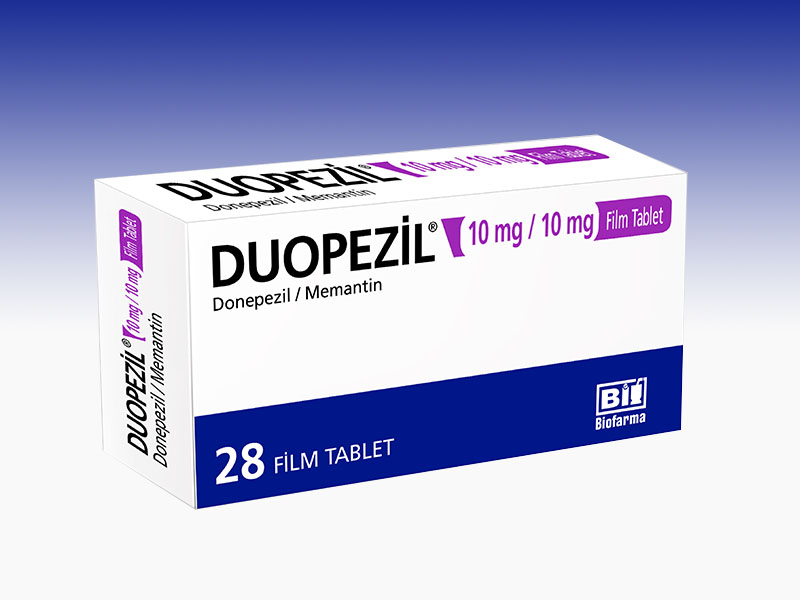 DUOPEZIL 10 mg/10 mg 56 film tablet kutusunun resmi