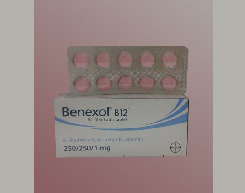 BENEXOL B12 30 film kaplı tablet kutusunun resmi