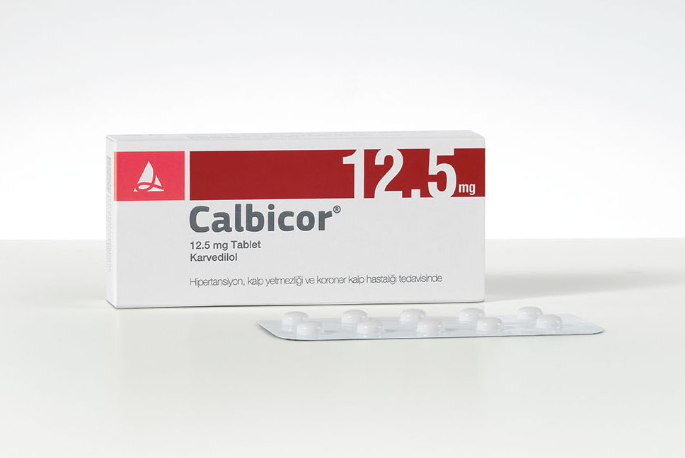 CALBICOR 12.5 mg 90 tablet kutusunun resmi