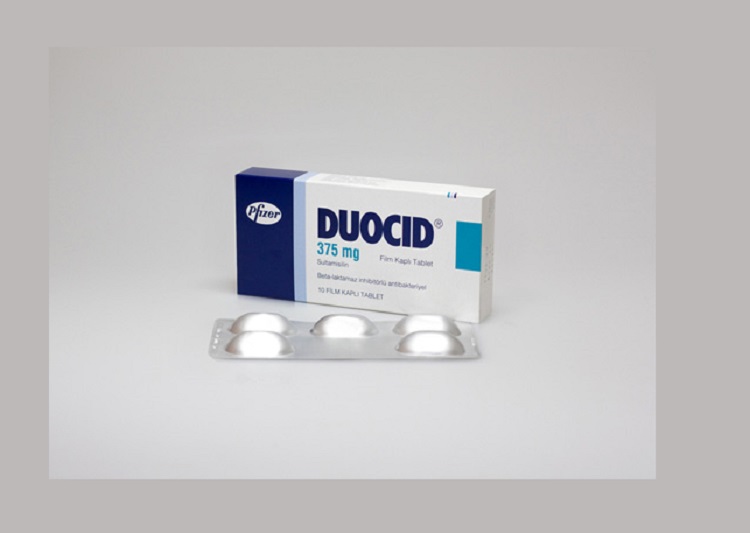 DUOCID 375 mg 10 film kaplı tablet kutusunun resmi