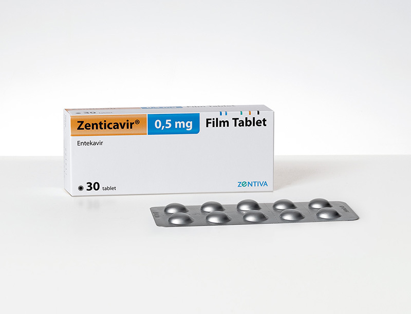 ZENTICAVIR 0.5 mg 30 film tablet kutusunun resmi