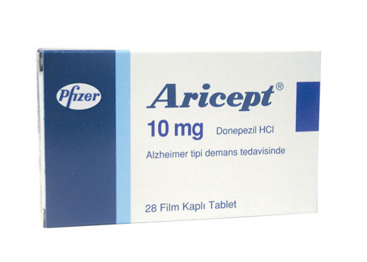 ARICEPT 10 mg 28 film kaplı tablet kutusunun resmi