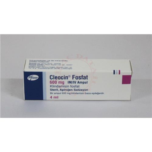 CLEOCIN FOSFAT 600 mg IM/IV 1 ampül kutusunun resmi