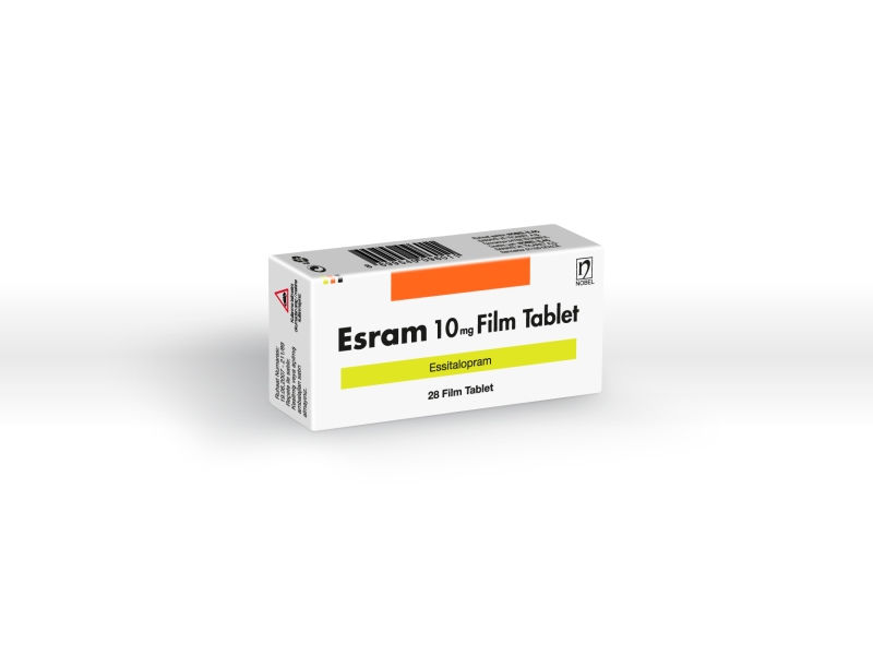 ESRAM 10 mg 28 tablet kutusunun resmi