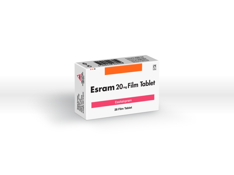 ESRAM 20 mg 28 tablet kutusunun resmi