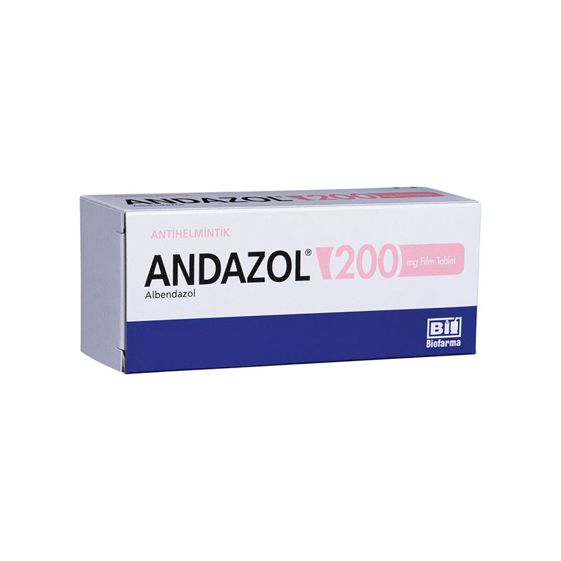 ANDAZOL 200 mg 2 film tablet kutusunun resmi