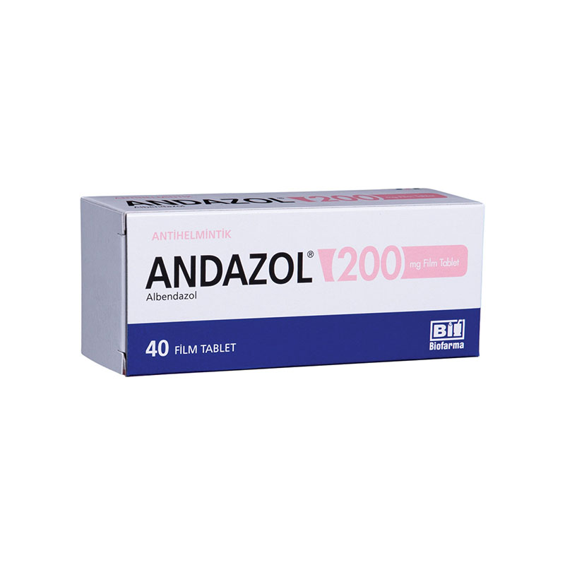 ANDAZOL 200 mg 40 film tablet kutusunun resmi