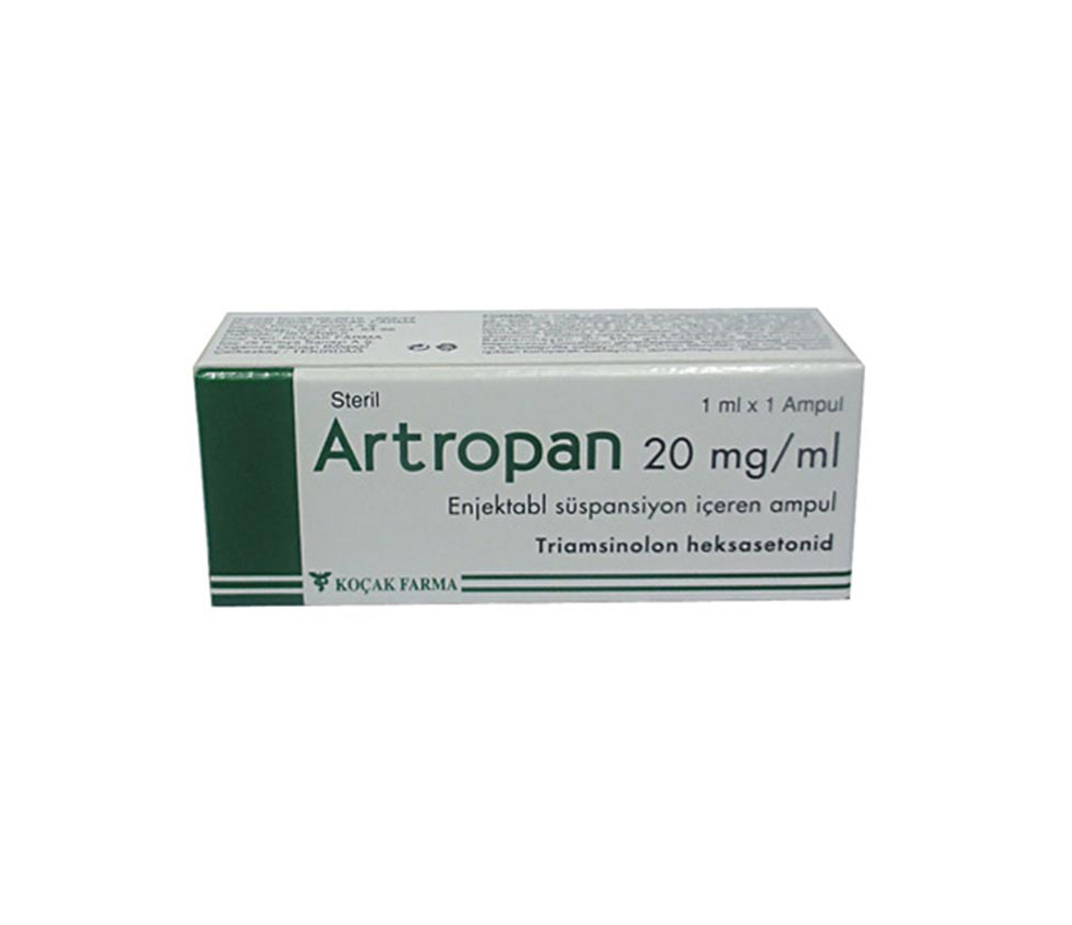 ARTROPAN 20 mg/ml Enjektabl Süspansiyon İçeren Ampul, 1 adet kutusunun resmi