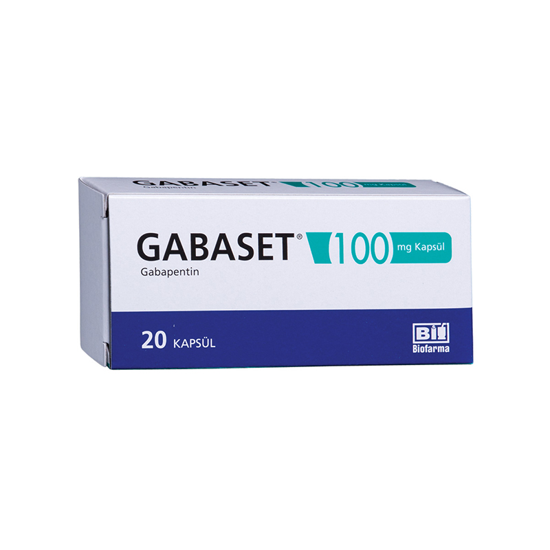 GABASET 100 mg 20 kapsül kutusunun resmi