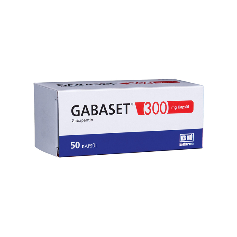 GABASET 300 mg 50 kapsül kutusunun resmi