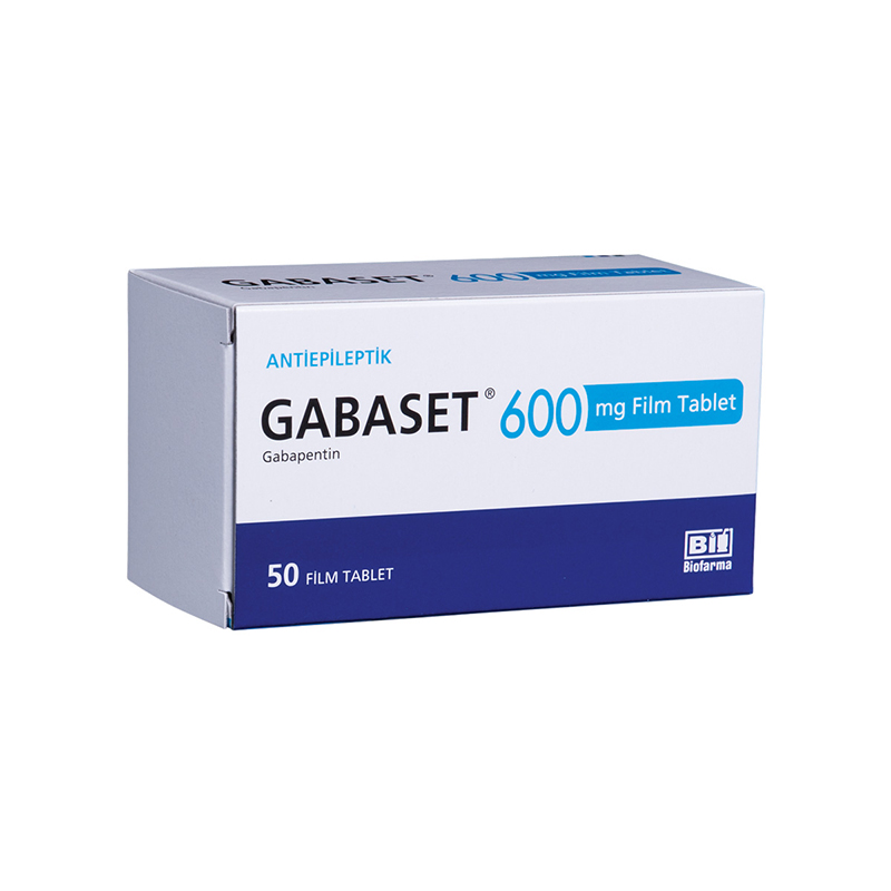 GABASET 600 mg 50 film tablet kutusunun resmi