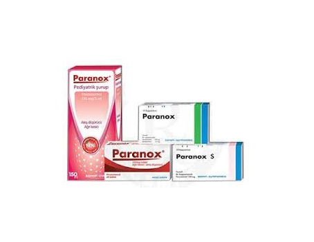 PARANOX 120 mg/5 ml pediyatrik şurup 150 ml kutusunun resmi
