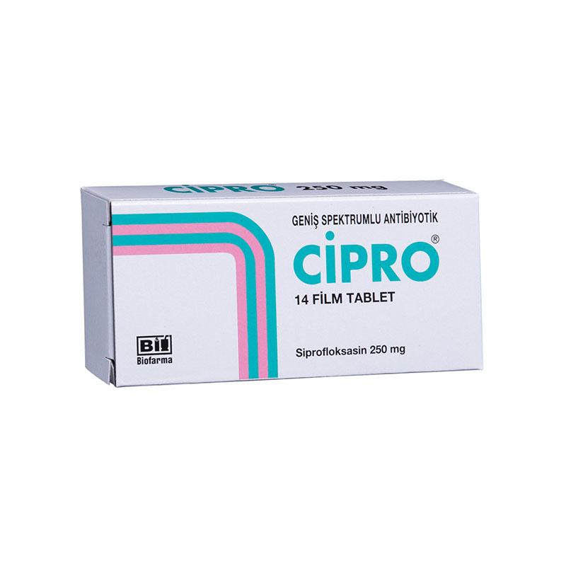 CIPRO 250 mg 14 tablet kutusunun resmi