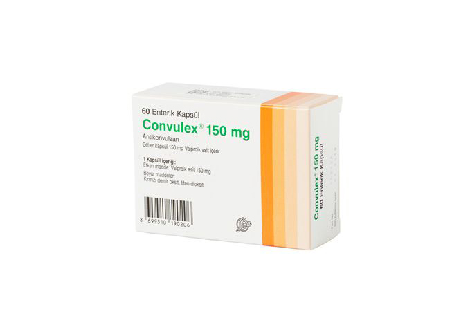 CONVULEX 150 mg 60 kapsül kutusunun resmi