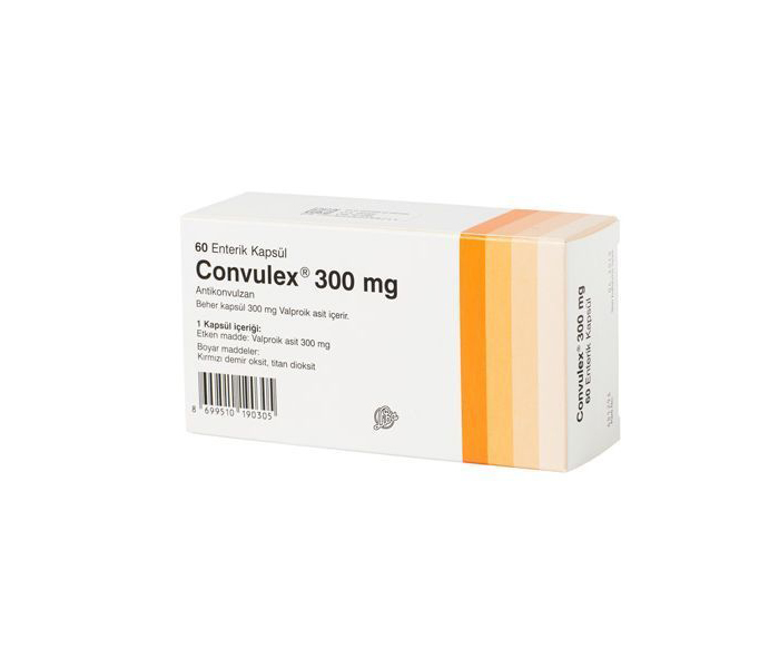 CONVULEX 300 mg 60 kapsül kutusunun resmi