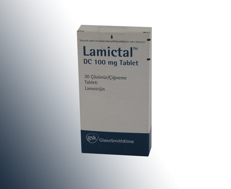 LAMICTAL DC 100 mg çözünür 30 çiğneme tableti kutusunun resmi