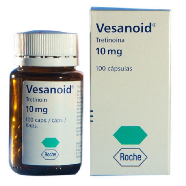VESANOID 10 mg 100 yumuşak kapsül kutusunun resmi