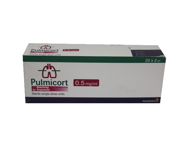 PULMICORT 0.5 mg/mL nebülizer süspansiyon, 2 ml X 20 Ampul kutusunun resmi