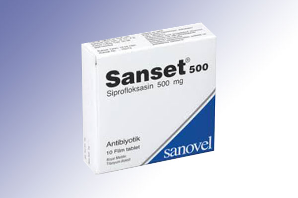 SANSET 500 mg 14 film tablet kutusunun resmi