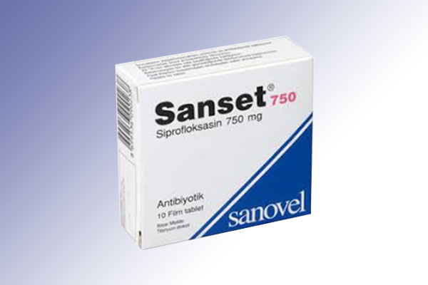 SANSET 750 mg 14 film tablet kutusunun resmi