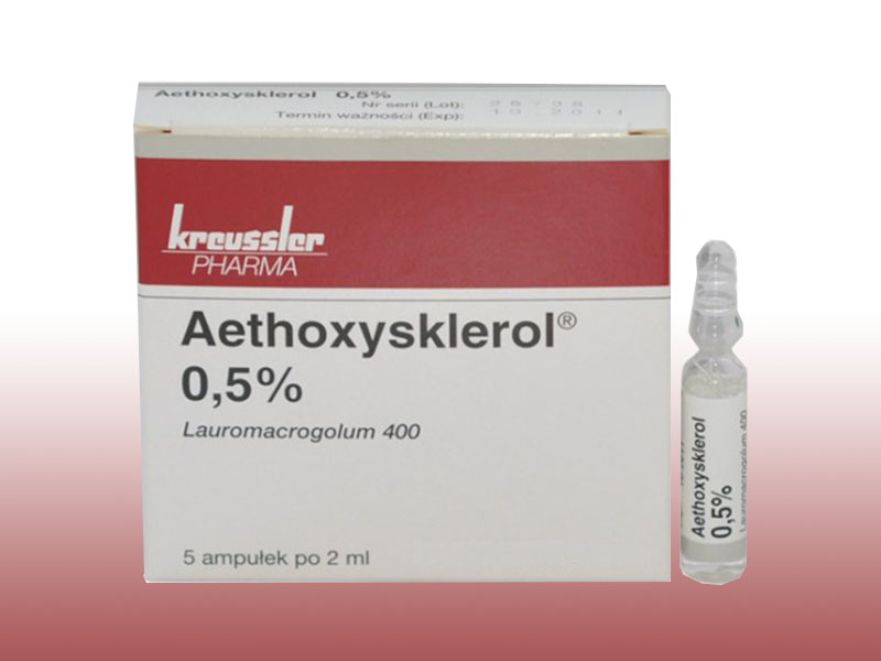 AETHOXYSKLEROL % 0.5 10 mg 2 ml 5 ampül kutusunun resmi