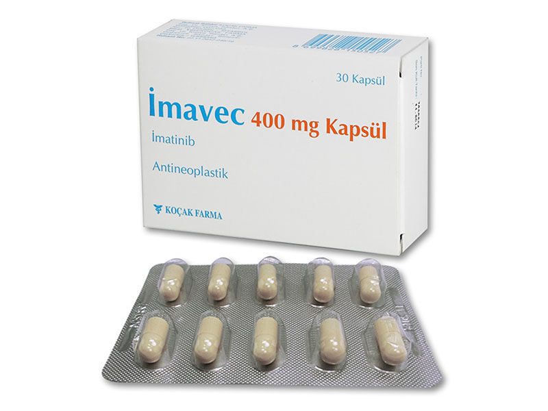 İMAVEC 400 mg 30 kapsül kutusunun resmi